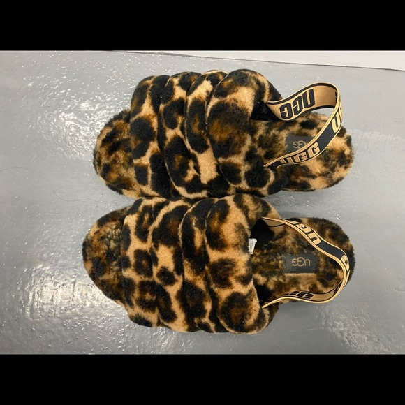 Leopard Ugg Slippers - Picture 2 of 4